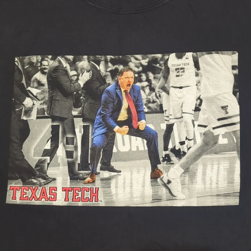 Texas Tech Graphic Long Sleeve Tee, Size Large - Picture 1 of 4